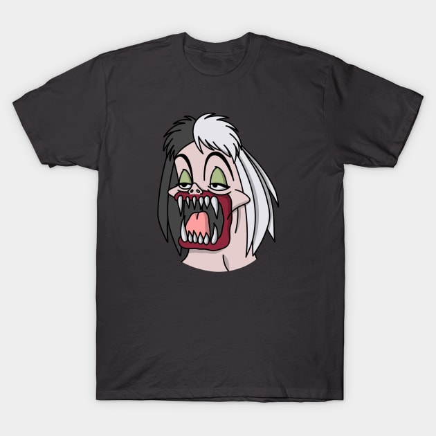 Sucky Cruella De Vil T-Shirt by robchick